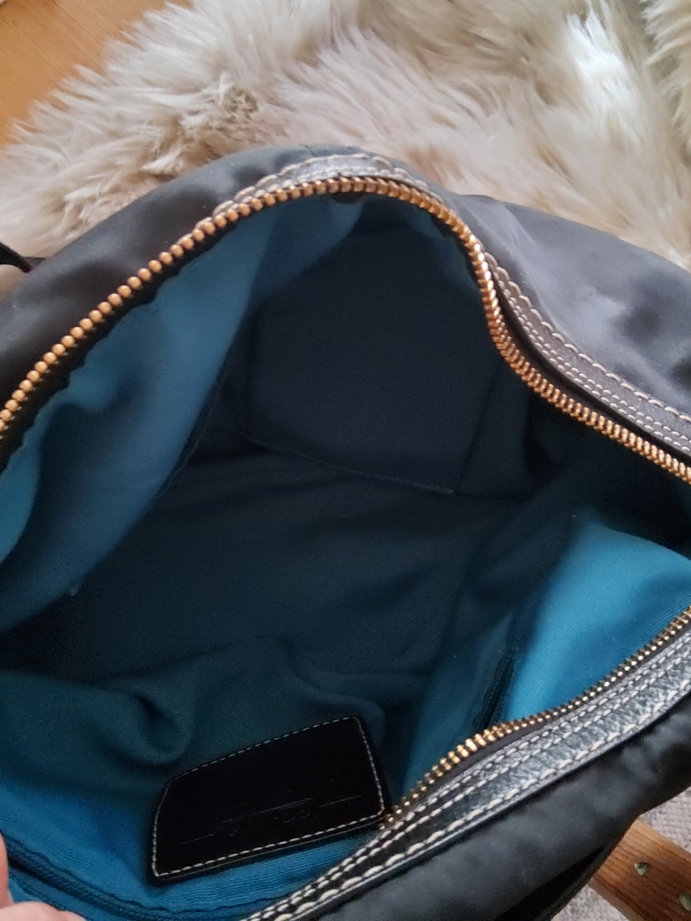 Coach Hampton F10799 Vintage Nylon Hobo GUC - Picture 3 of 14
